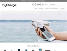 Tablet Screenshot of mycharge.com
